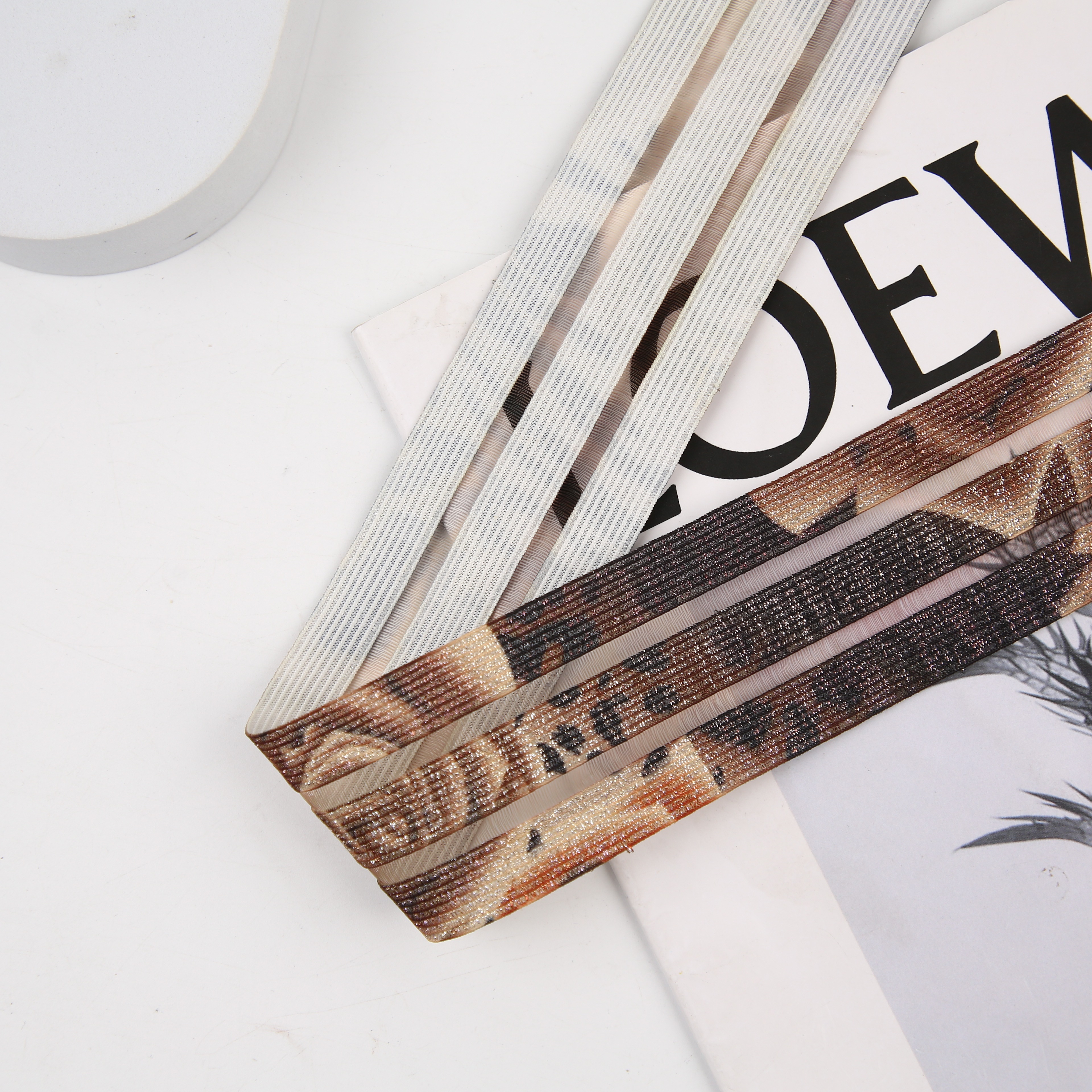 2023年新款2.5CM三色花纹带详情8