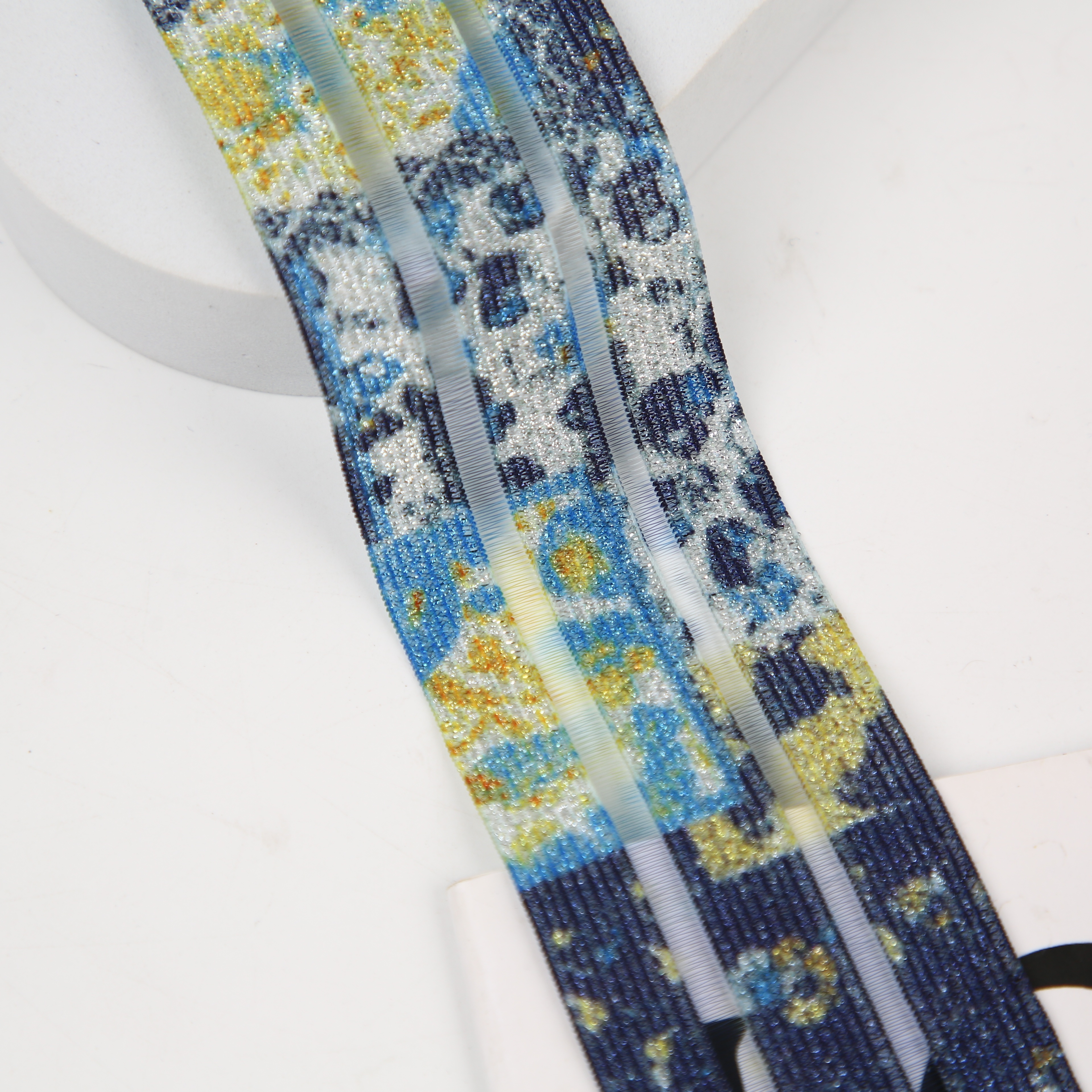 2023年新款2.5CM三色花纹带详情5