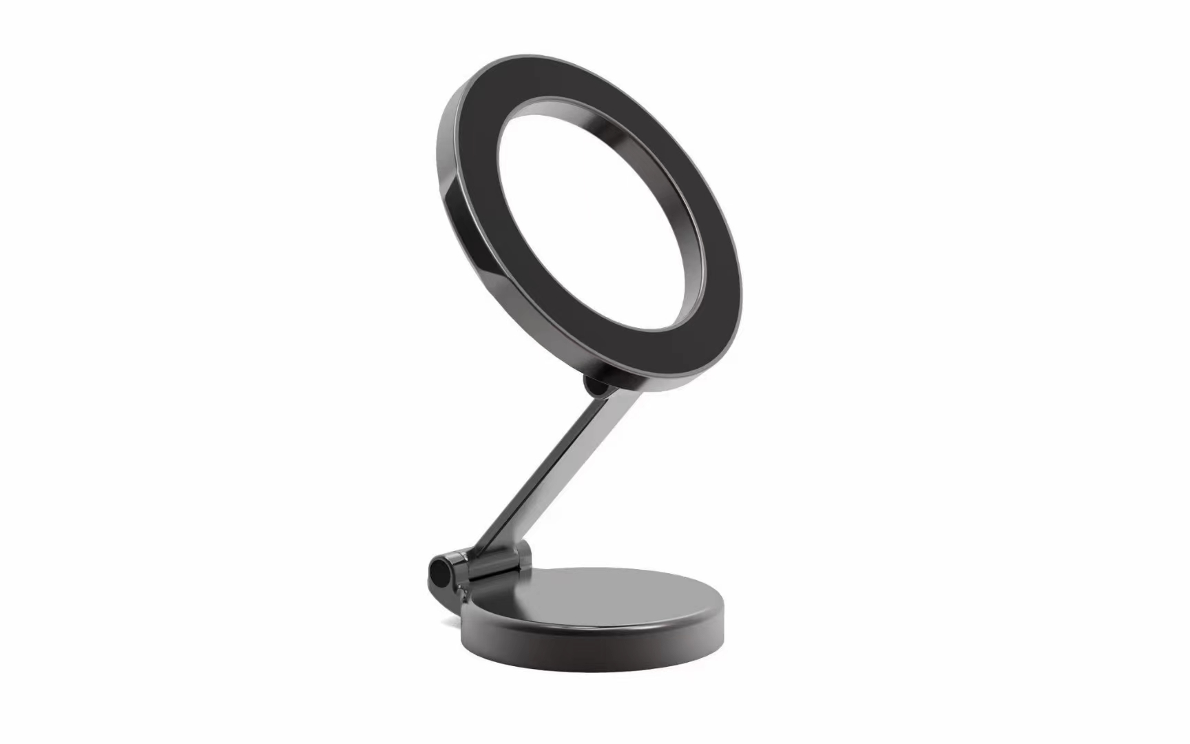 2023 Car bracket suction cup Zinc alloy metal adhesive magnet, super strong magnetic force navigation, lazy high-end mobile phone bracket, foldable and 360-degree rotatable, compatible with both Apple and Android