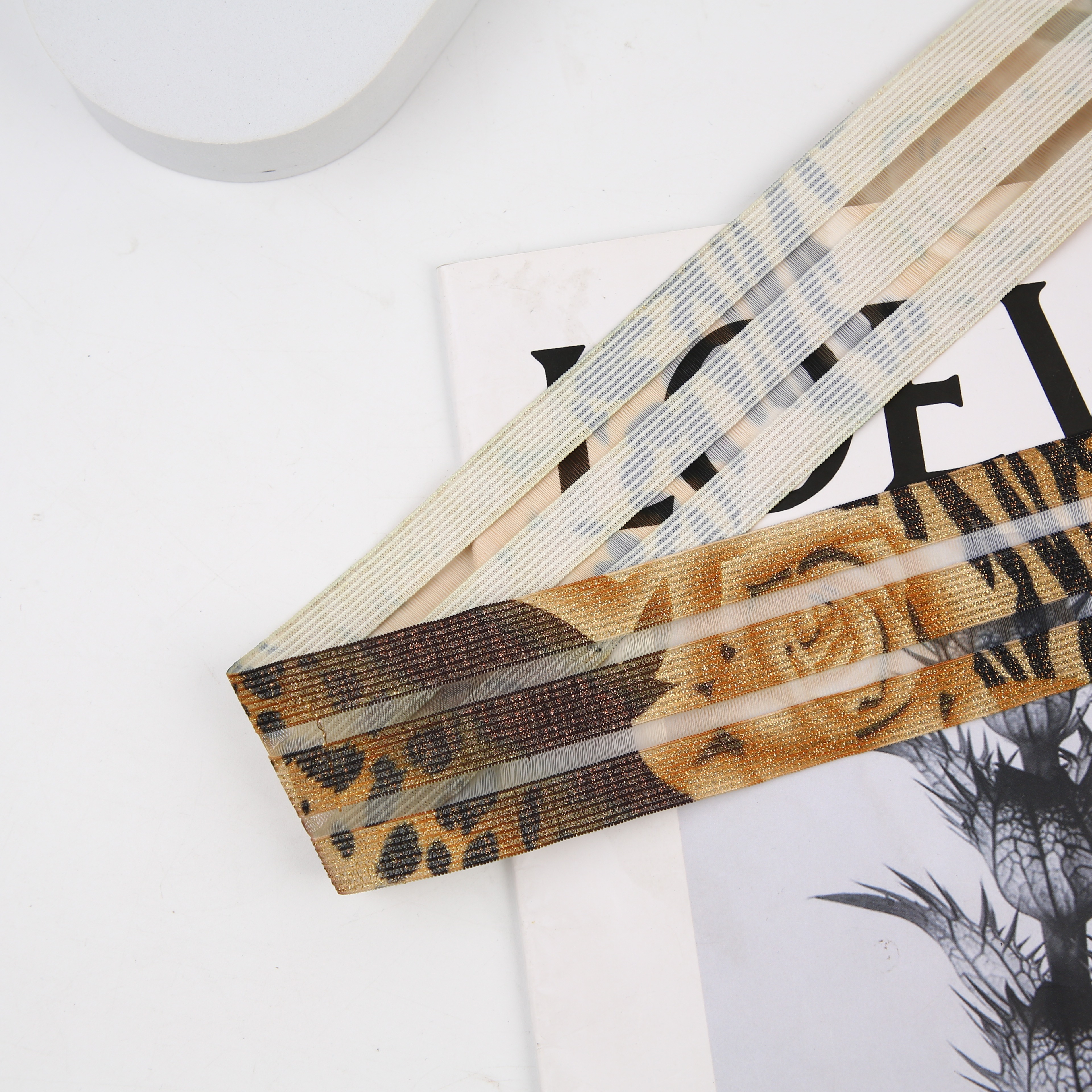 2023年新款2.5CM三色花纹带详情15