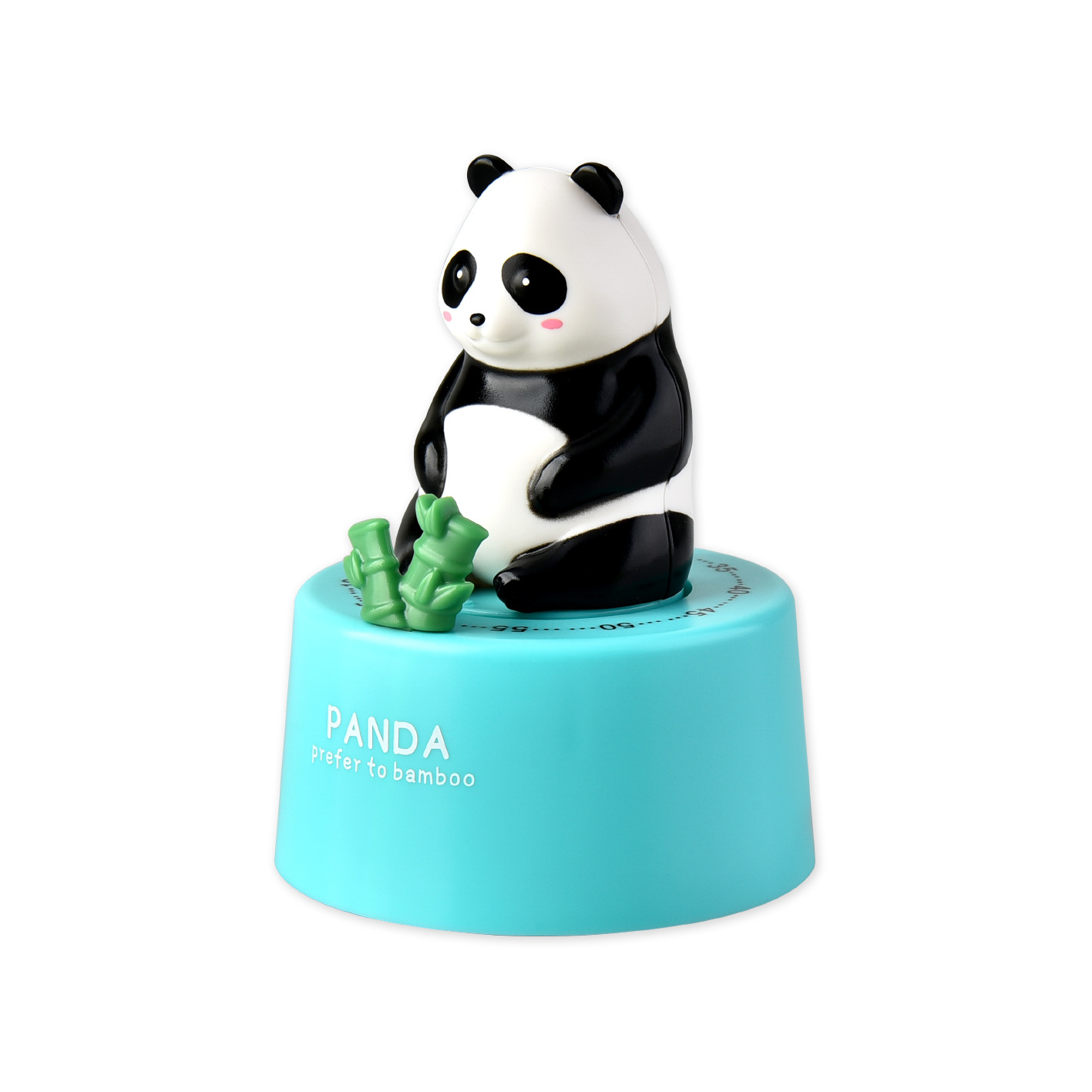 机械倒计时器/冰箱磁贴定时器/厨房提醒器/立体熊猫定时器/卡通倒计时器白底实物图