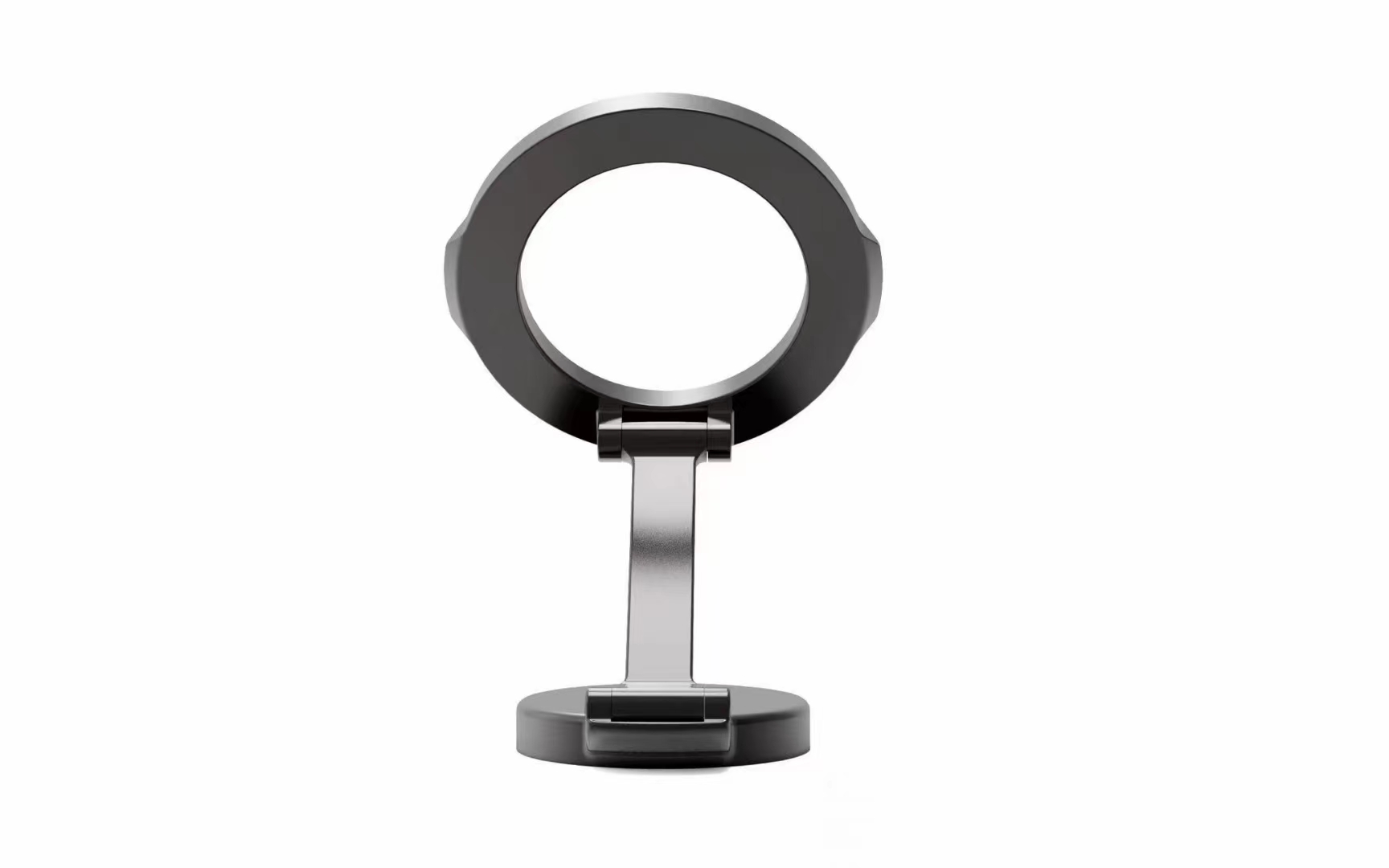 2023 Car bracket suction cup Zinc alloy metal adhesive magnet, super strong magnetic force navigation, lazy high-end mobile phone bracket, foldable and 360-degree rotatable, compatible with both Apple and Android details Picture