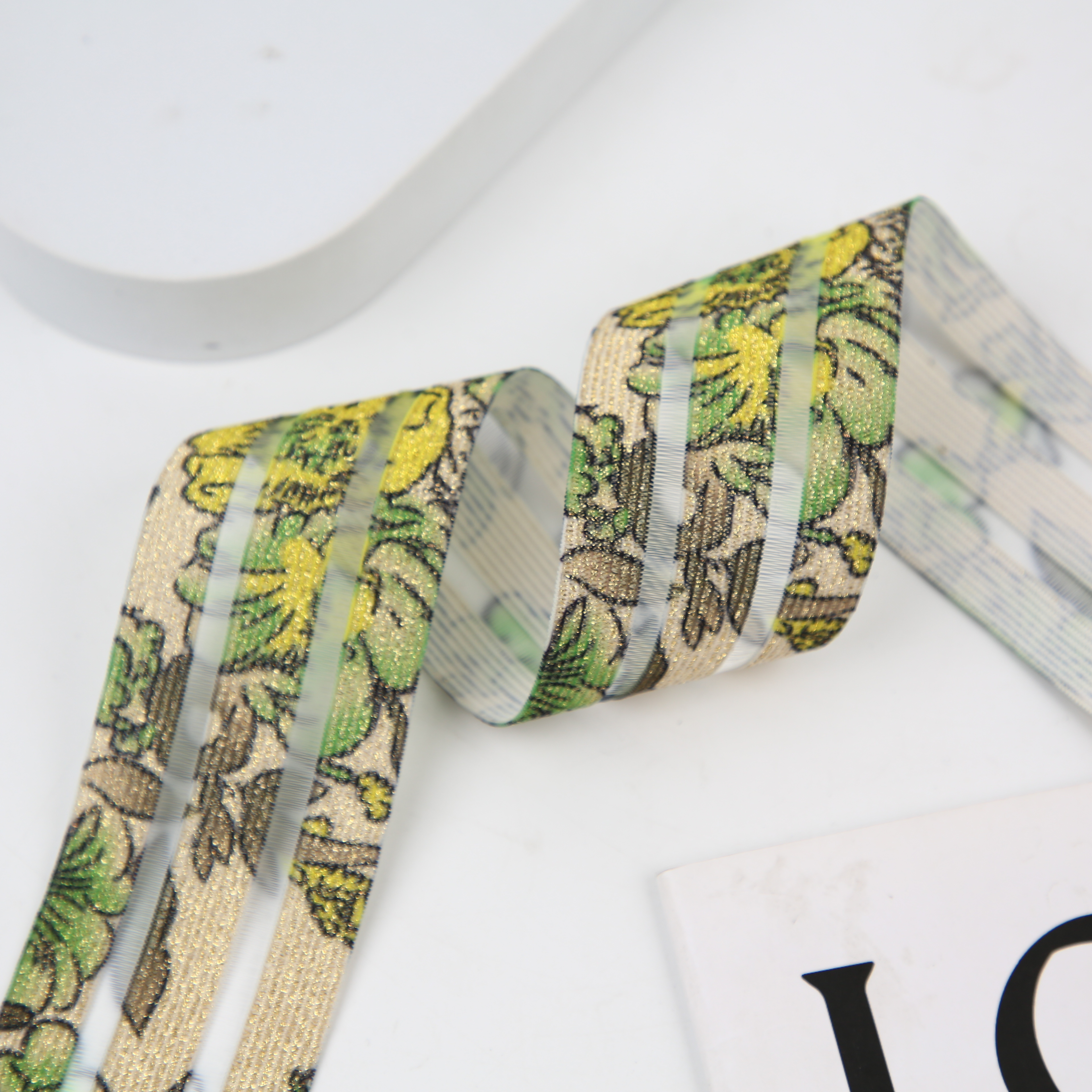 2023年新款2.5CM三色花纹带详情12