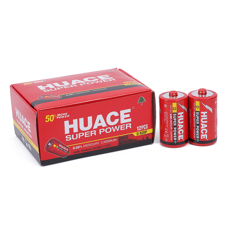 HUACE1号碳性电池燃气灶热水器大号D型干电池 1.55V锌锰一号电池详情图4