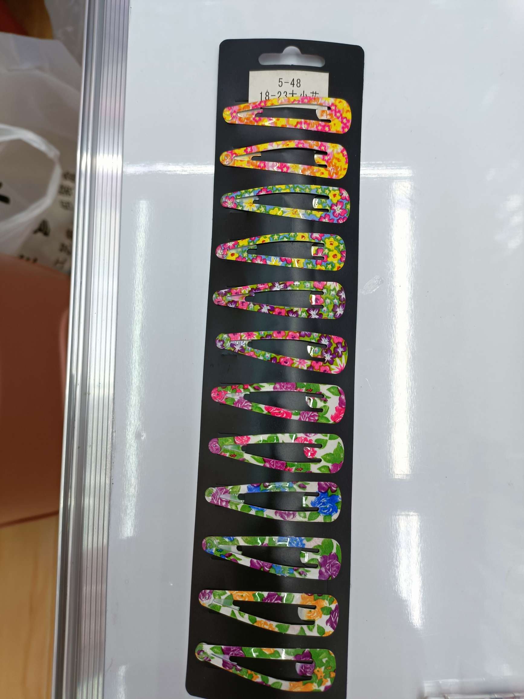 少女套塑托园BB夹梅红色十软陶配件压夹女孩可爱外贸内销水果糖果色几何形流海夹留海夹粉红儿童详情图7