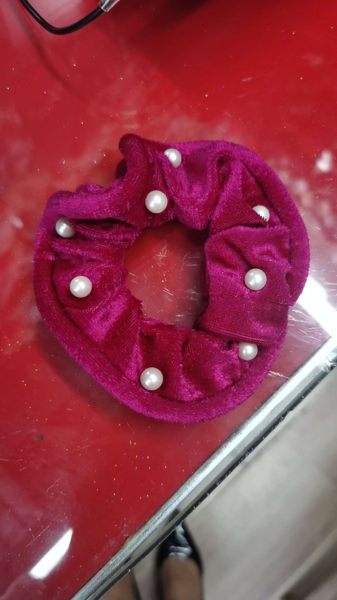 Popular style four round round Five star series Korean version cloth head ring three pearl accessories four round round two round round 69
