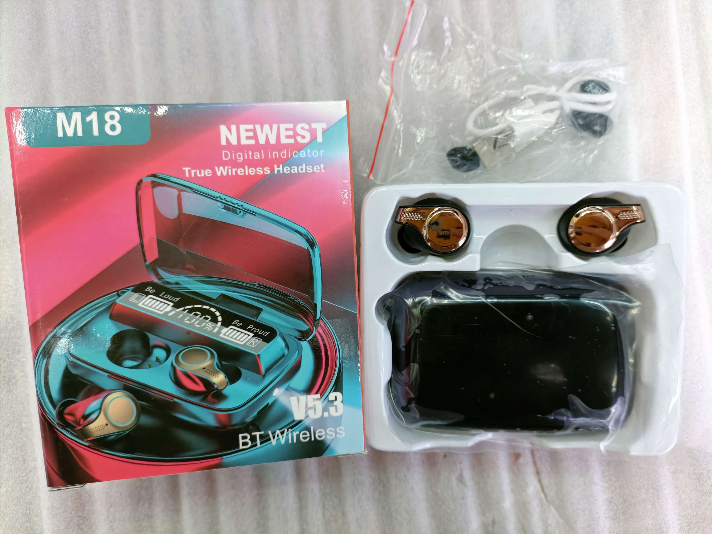 M18 Bluetooth headset with cabin light
