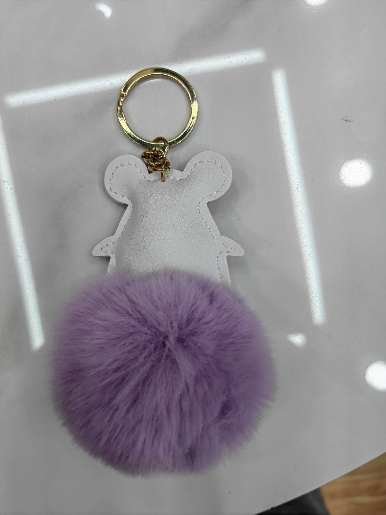 3711 Qilisa Accessories Cartoon Hairball Keychain Pendant detail image 2