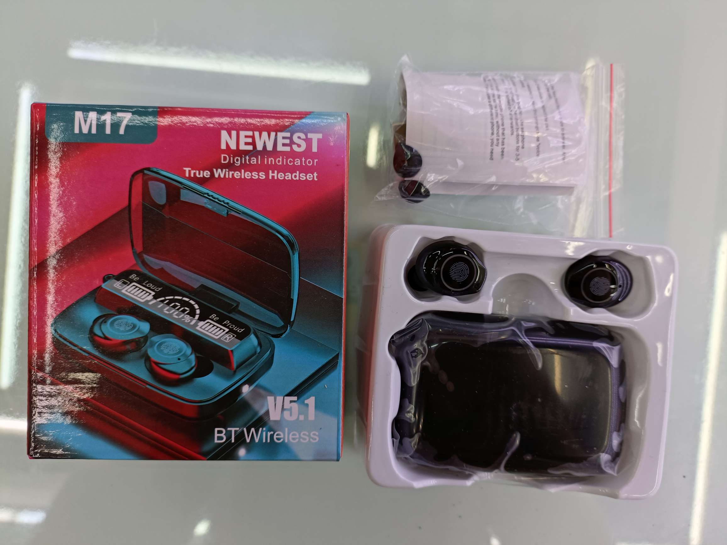 M17 cockpit Bluetooth headset with lights