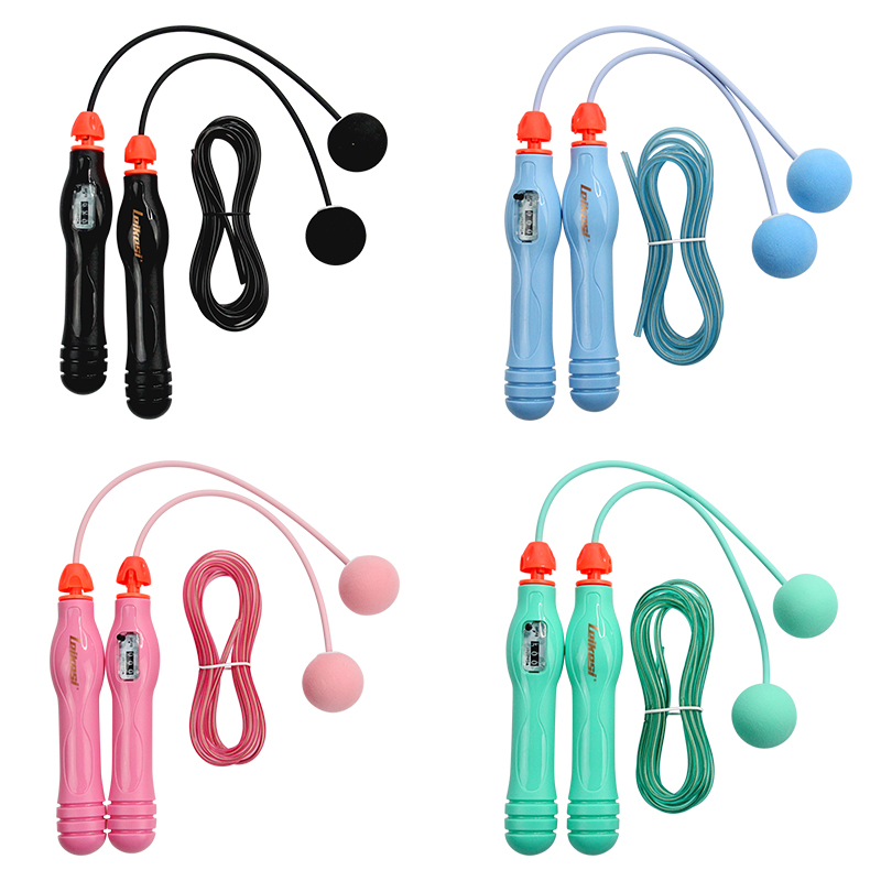 Leikesi Professional Skipping Jump Rope Counting Steel Wire Jumping Rope Adjustable Cordless Skipping Rope