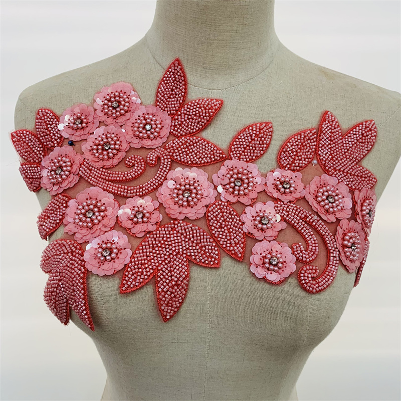Three-dimensional floral light luxury clothing, including collar flowers, corsages, accessories, flower embroidery, appliques, floral pairs, and lace Specification image