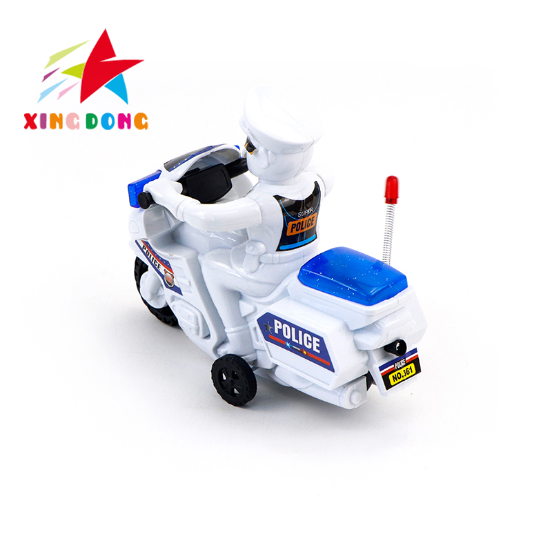 Children's toy cars, cable lights, motorcycles, boys' gifts, street stalls, toy motorcycles, police cars Application Scenario