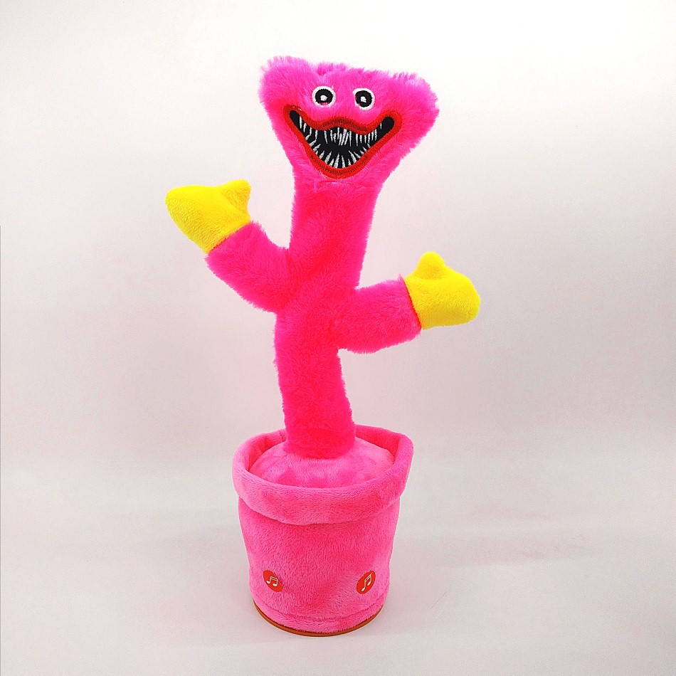 Electric swing repeat, Bobby Cross-border sausage monster, doll that can sing and dance, cactus plush, talking toy pic 3