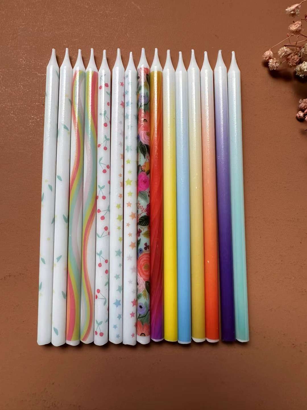 6 Colorful Candles, Colorful, Bright, Suitable For Birthday, Holiday Size Gifts details Picture