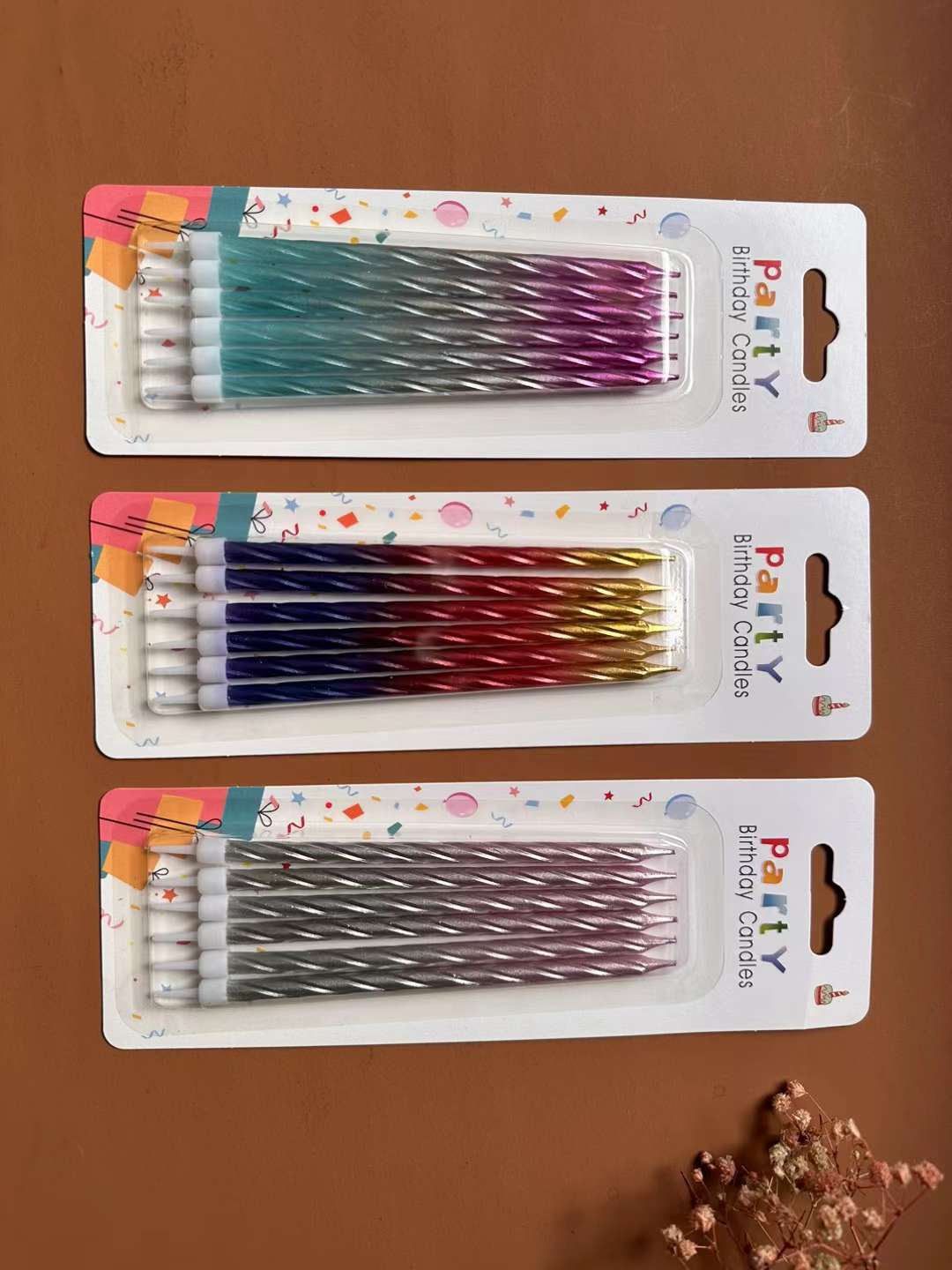 6 Colorful Candles, Colorful, Bright, Suitable For Birthday, Holiday Size Gifts Application Scenario