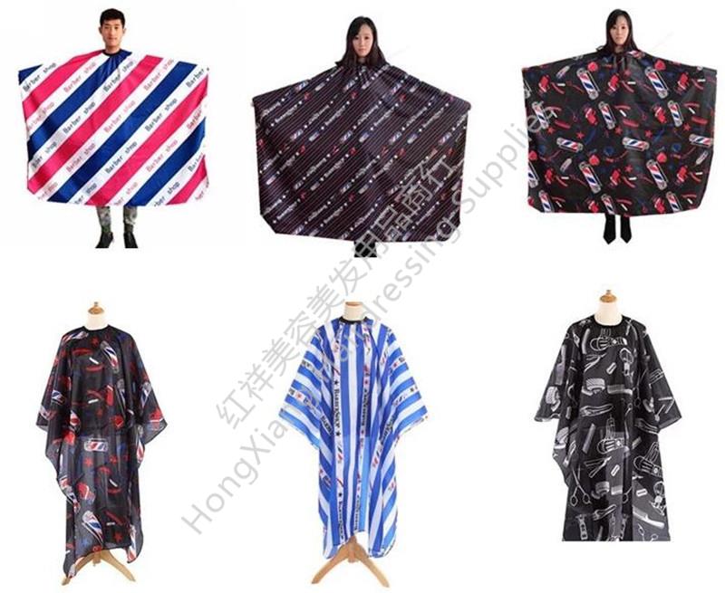 出口欧美美式复古人头围布barbershop网红男生油头条纹理发店围布详情10