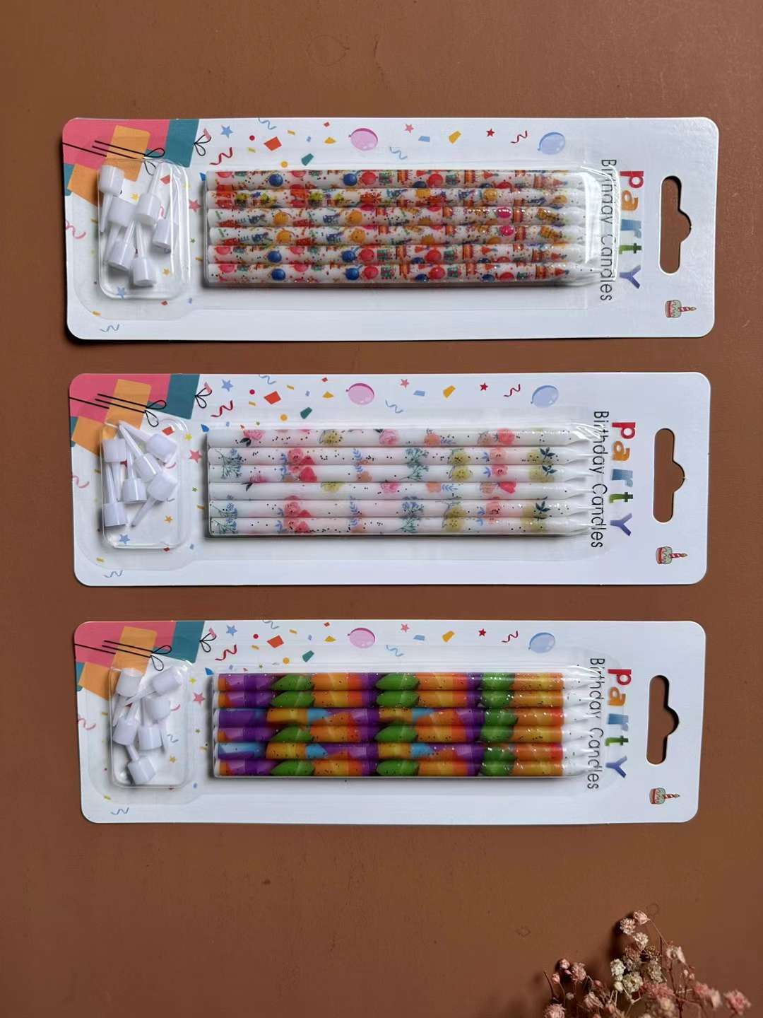 6 Colorful Candles, Colorful, Bright, Suitable For Birthday, Holiday Size Gifts Item Picture