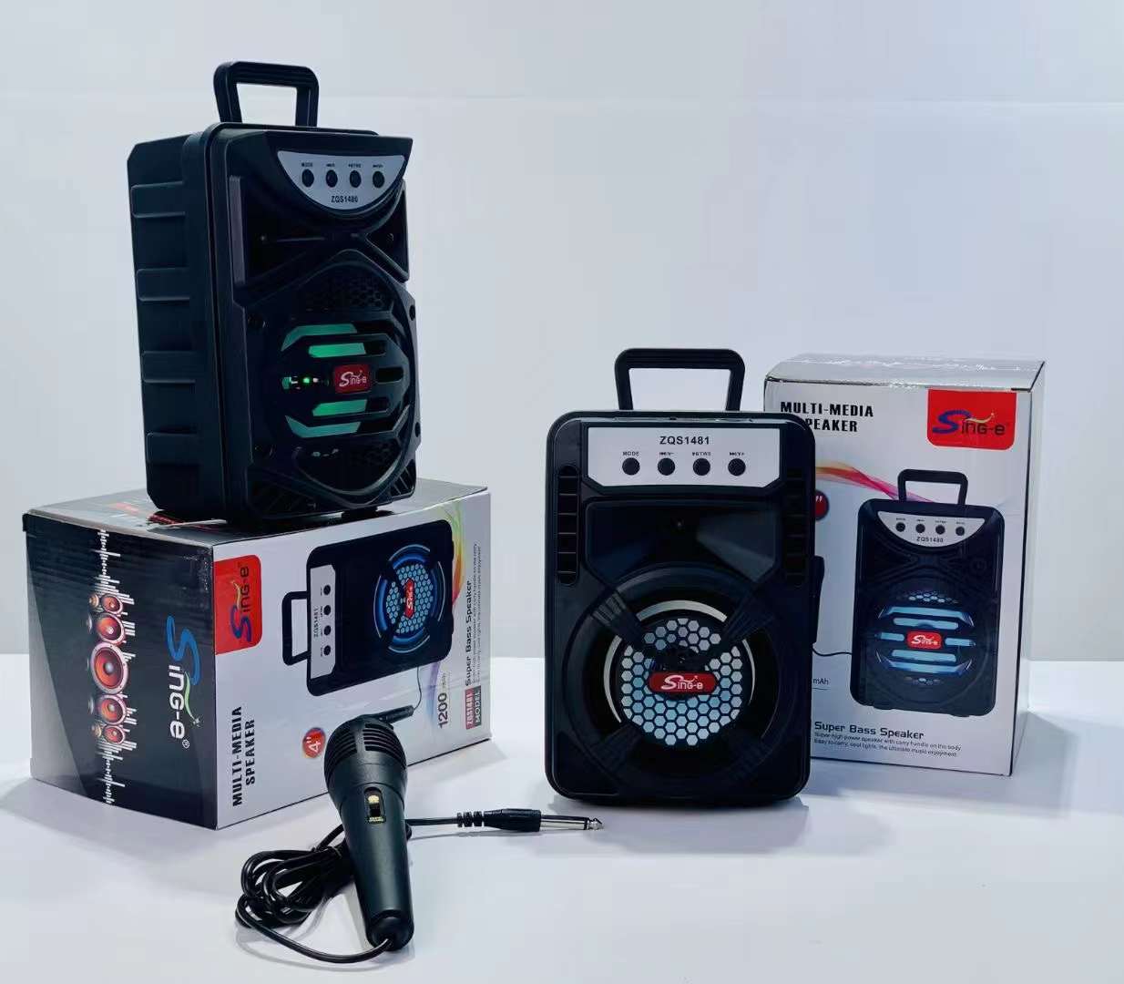 ZQS-1480 4 "series portable speaker Bluetooth wireless speaker radio wired microphone Application Scenario