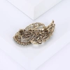 Hot-selling and popular European and American brooches, alloy rhinestone brooches, fashionable and elegant clothing accessories, retro court rhinestone brooches Specification image