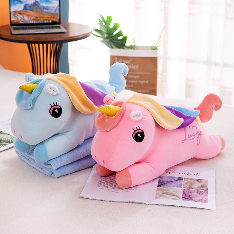 Unicorn air conditioners, blankets, quilts, cushions, plush toys, dolls, best-selling products, factory direct sales Specification image