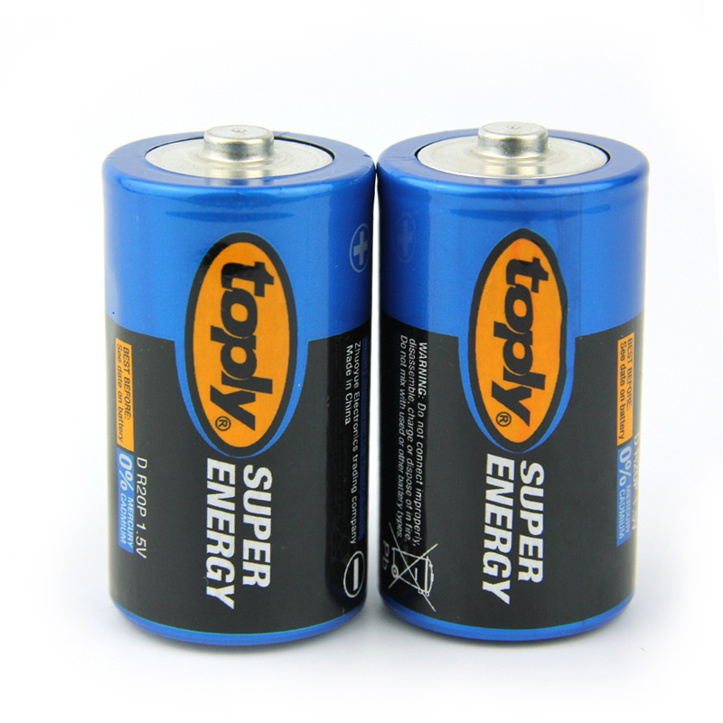toply1号电池1.5V锌锰燃气灶D型干电池热水器R20P大号电池现货详情图2