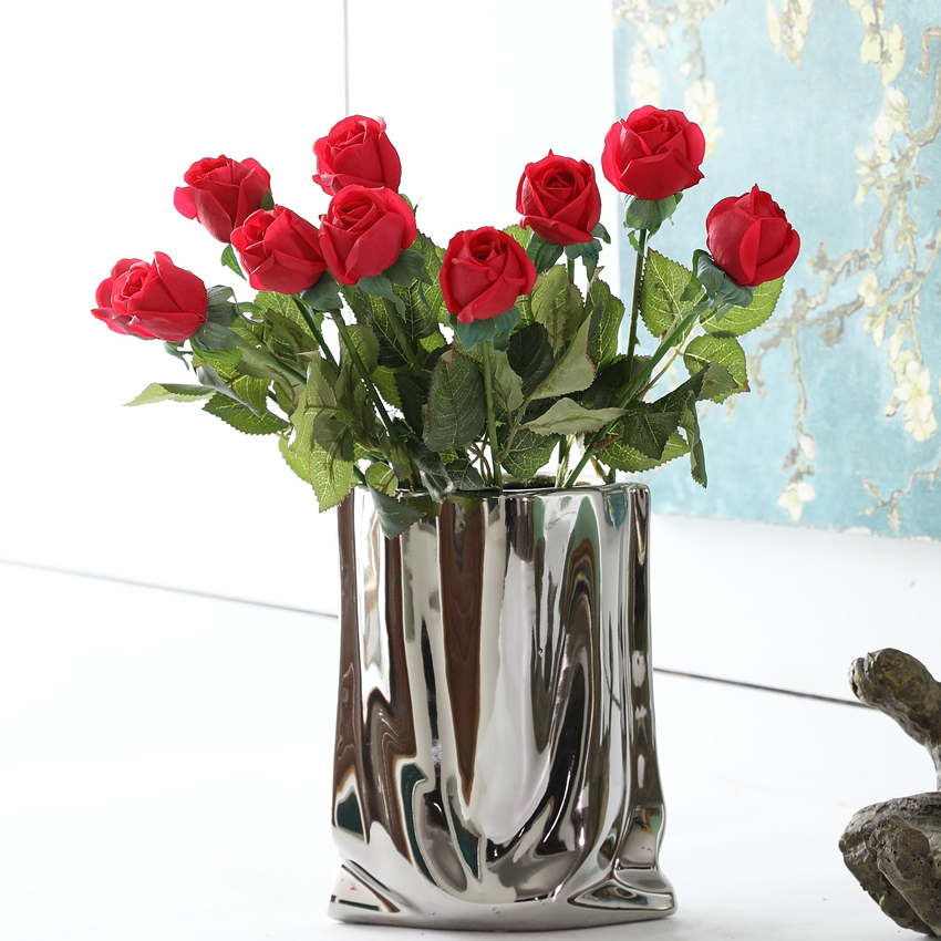 Artificial garden flowers, artificial touch roses, home decoration artificial flowers, special offer on Pinduoduo and Douyin Item Picture