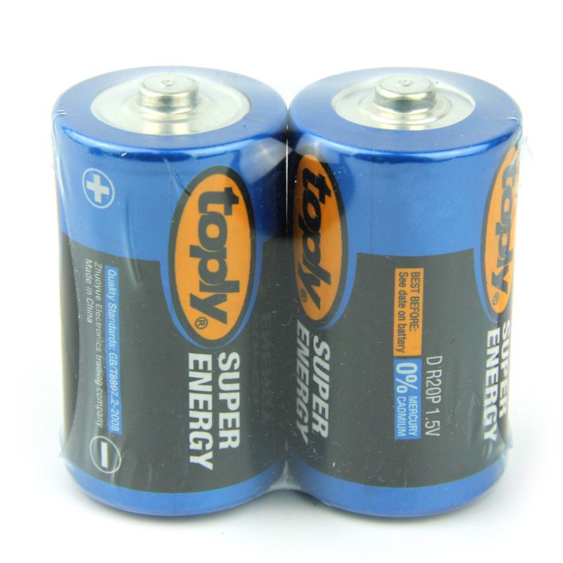 toply1号电池1.5V锌锰燃气灶D型干电池热水器R20P大号电池现货详情图1