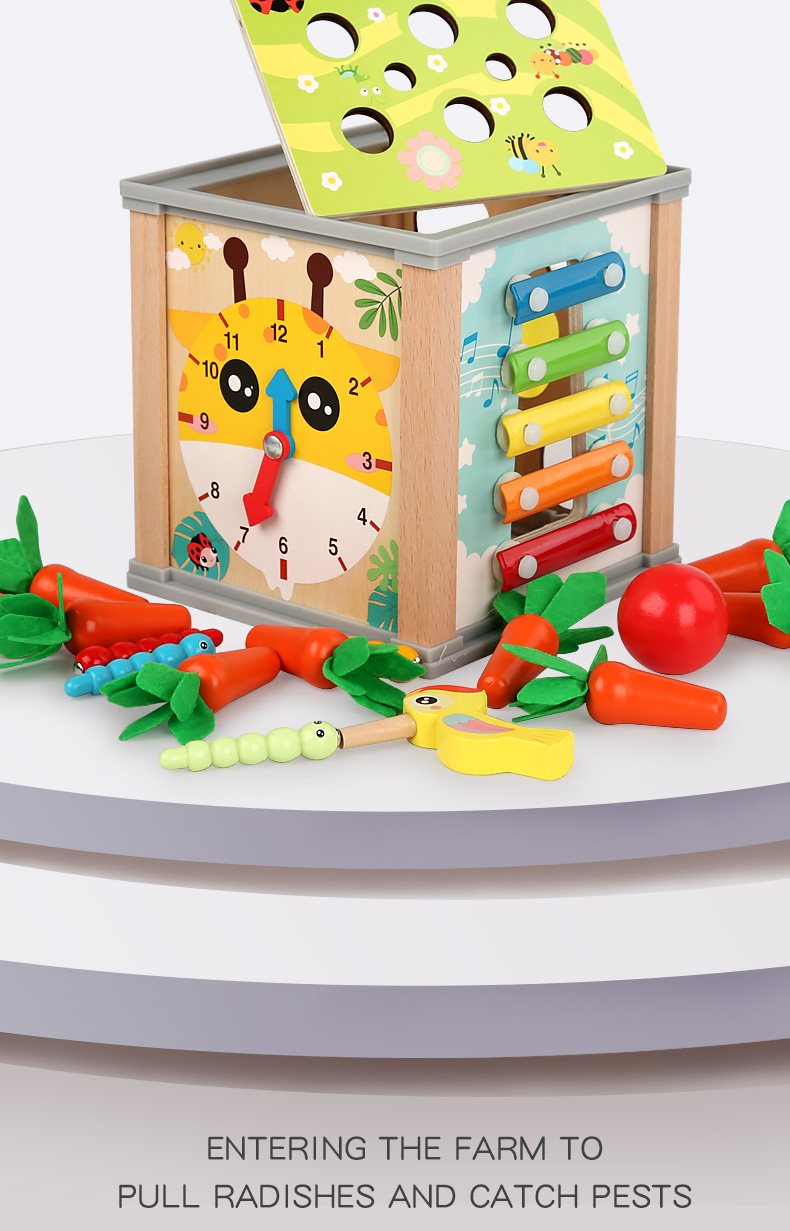 新品多功能九合一百宝箱拔萝卜形状配对玩具套装幼儿园益智玩具详情7