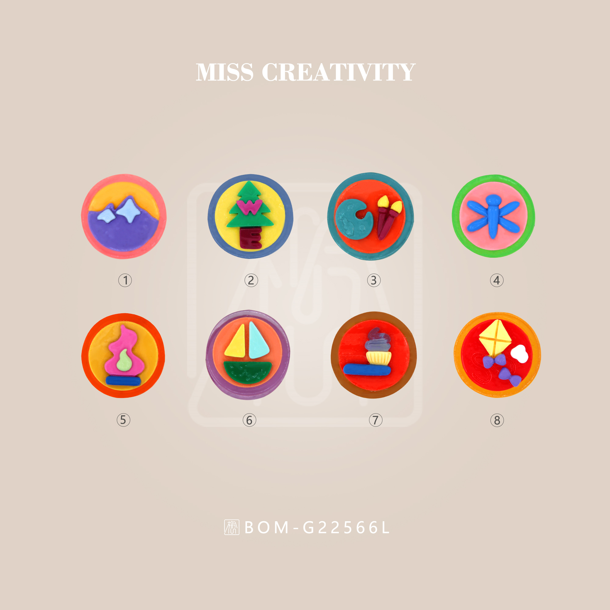 Miss Resin Accessories Accessories Children's hair Tie Accessories Refrigerator Sticker accessories Cup Patch beautiful decorative accessories 22566 thumbnail