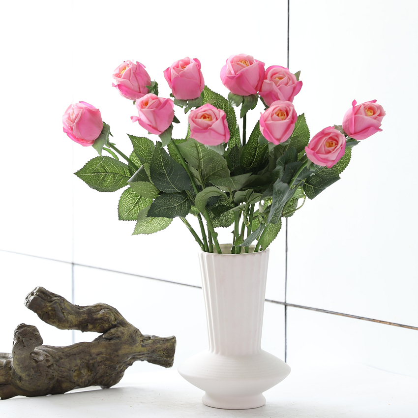 Artificial garden flowers, artificial touch roses, home decoration artificial flowers, special offer on Pinduoduo and Douyin details Picture