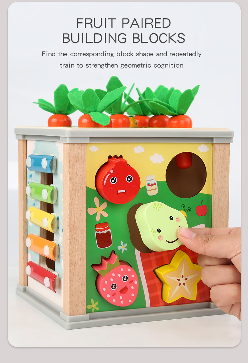 新品多功能九合一百宝箱拔萝卜形状配对玩具套装幼儿园益智玩具详情11