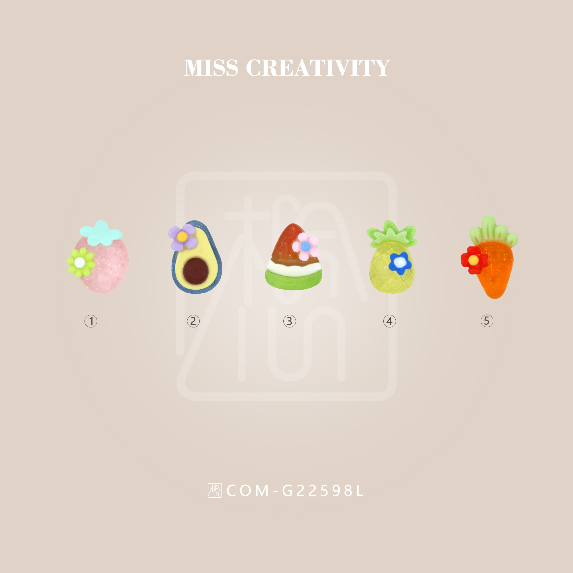 [Miss resin accessories Children's hair accessories Hair clip accessories DIY mobile phone case accessories Glasses case patch] Exquisite cute trinkets