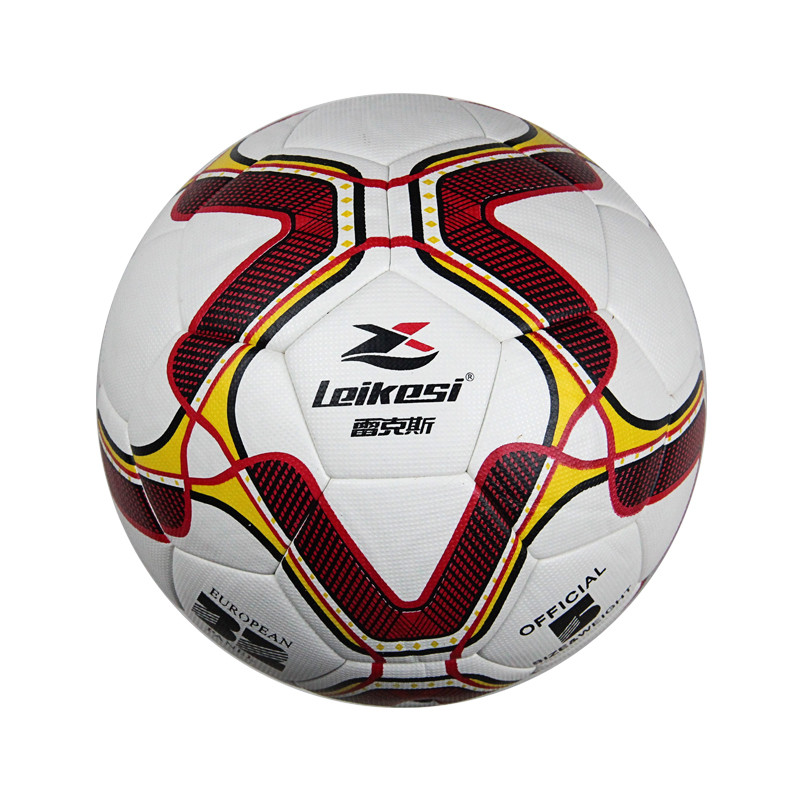 Leikesi Official Size 5 Football Soccer Ball Custom Bouncy Veneer High Qualtiy Football Playing Trainning Game thumbnail