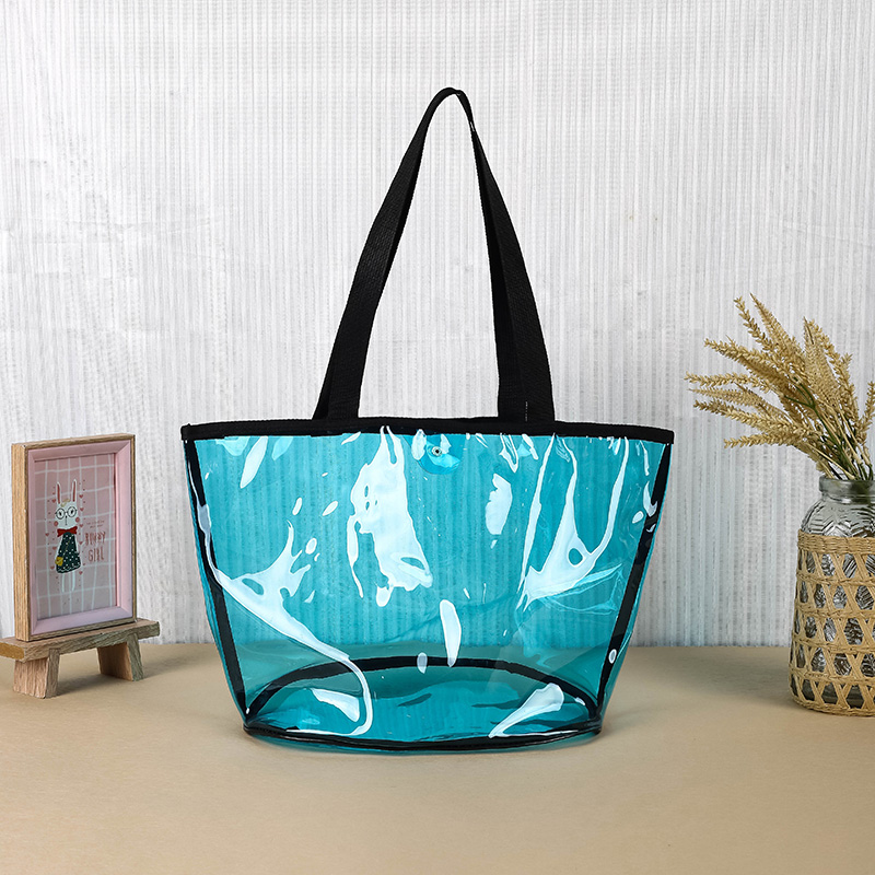 Color Transparent Pvc Shoulder Bag Travel Seaside Leisure Women's Handbag Item Picture