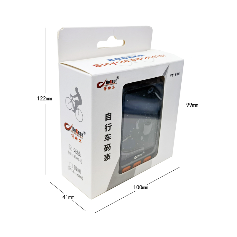 YT-638 (USB charging, green backlight) bicycle wireless speedometer, large screen backlight, waterproof mountain bike speedometer, odometer, speed meter Specification image