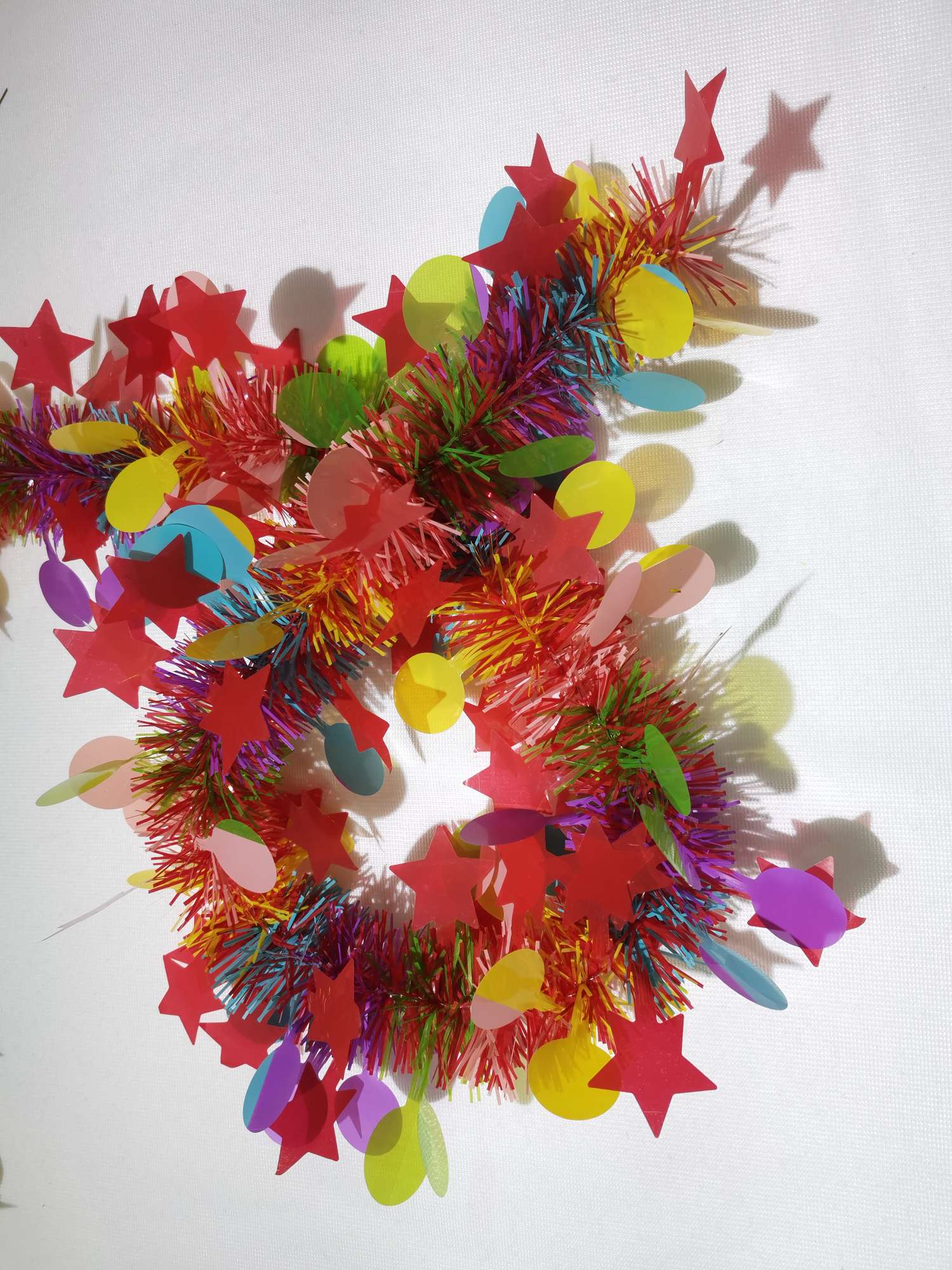 拉花、彩带、彩条实物图