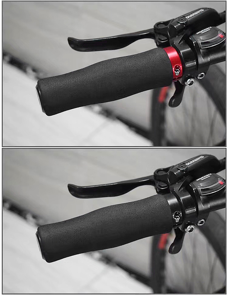 230513 Single-sided locking sponge handlebar cover 5307 bicycle handlebar cover Mountain bike bamboo joint pattern sponge handlebar cover single-sided locking bicycle handlebar handle riding equipment pic 21