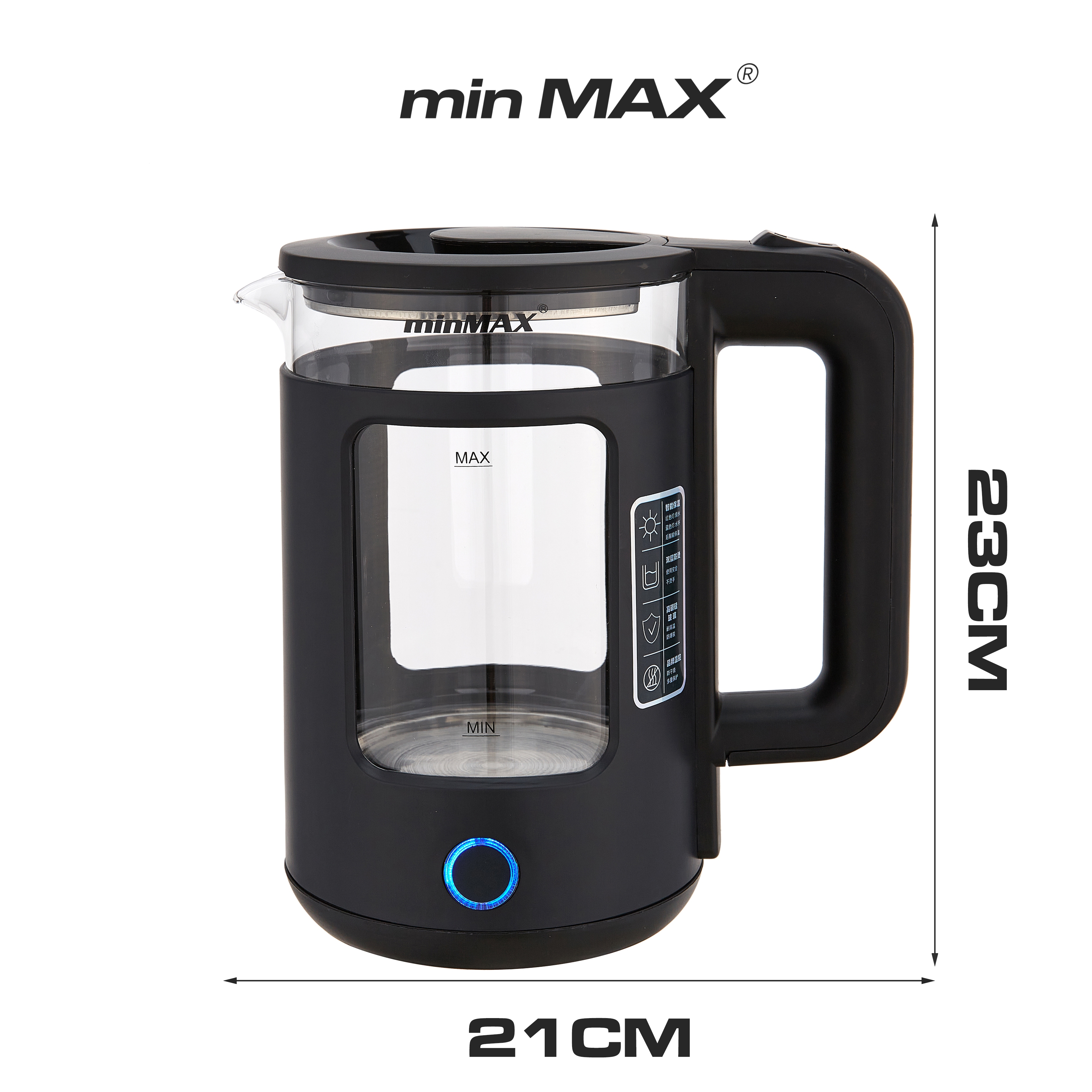 minMAX's best-selling electric kettle 1888, large-capacity boiling kettle, multi-functional water boiler, direct sales from the foreign trade manufacturer Application Scenario