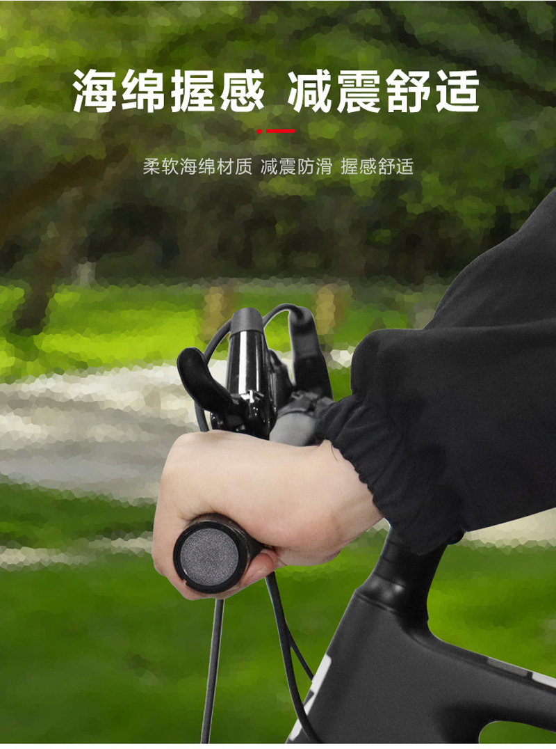 230513 Single-sided locking sponge handlebar cover 5307 bicycle handlebar cover Mountain bike bamboo joint pattern sponge handlebar cover single-sided locking bicycle handlebar handle riding equipment pic 4