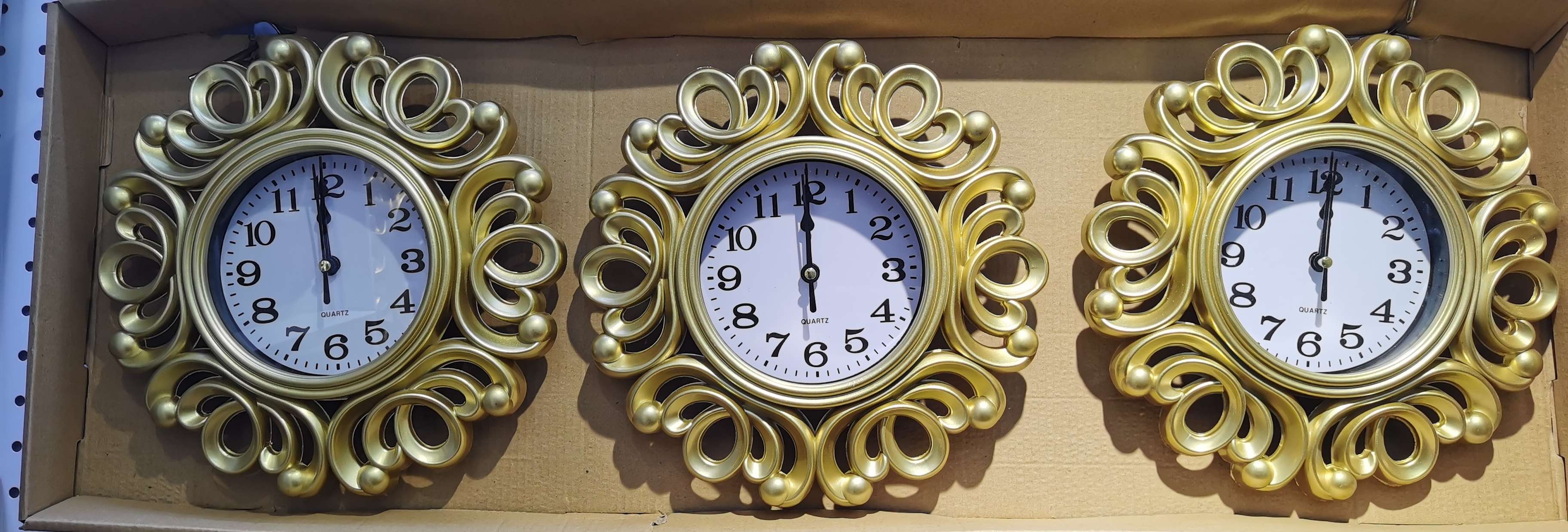 外贸专供南美中东非洲三连套钟表镜子新款高档