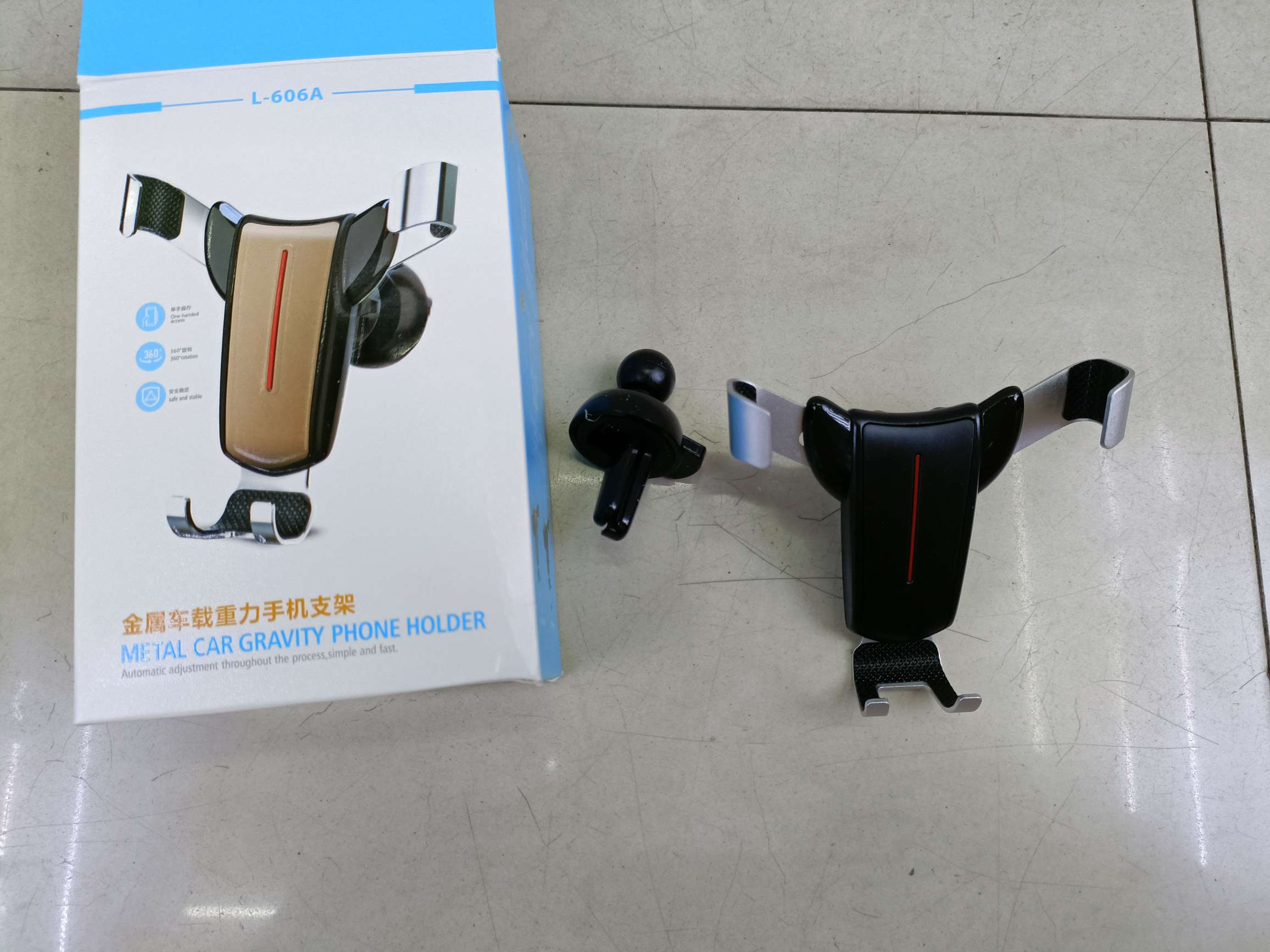 旋转出风口夹手机支架 车载手机支架详情图8