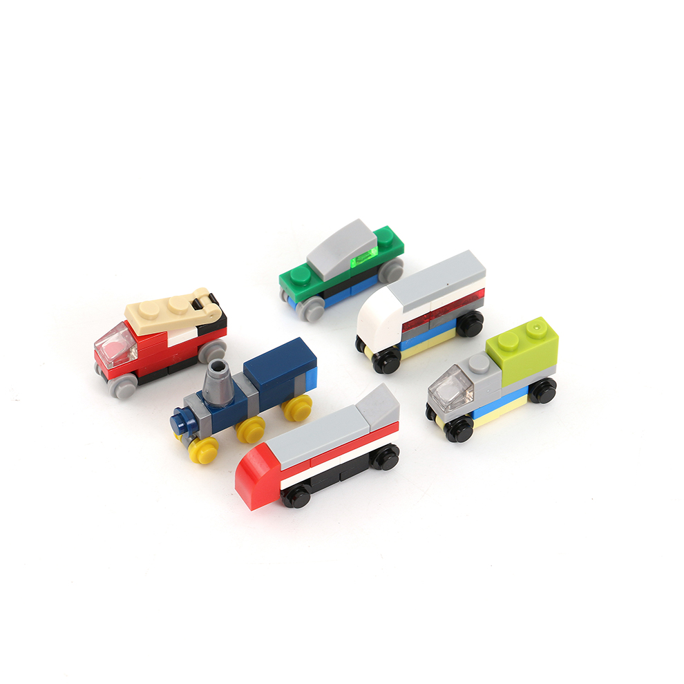 Children's toys: Fun gacha assembly building block toys, building block train combination toys, children's educational hands-on gacha machine toys Specification image