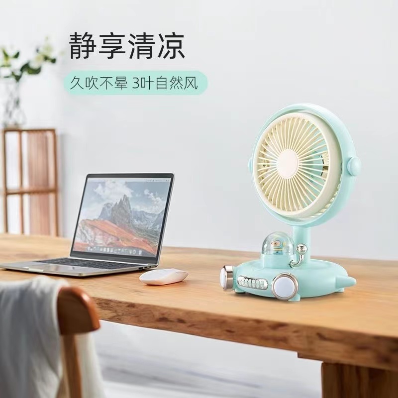 USB 小型迷你便携式小风扇静音可充电学生宿舍大风力办公室桌面风扇详情1
