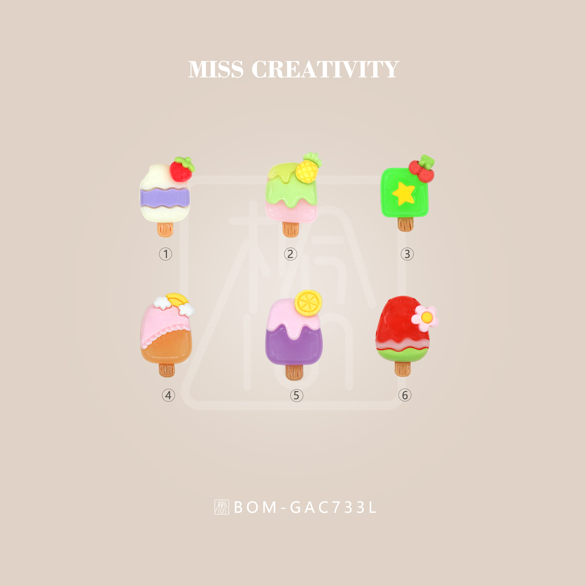 diy cute phone case Cream Glue Accessories Children's Hair accessories Headstring Water bottle Sticker Refrigerator sticker Miss Resin accessories 733 thumbnail