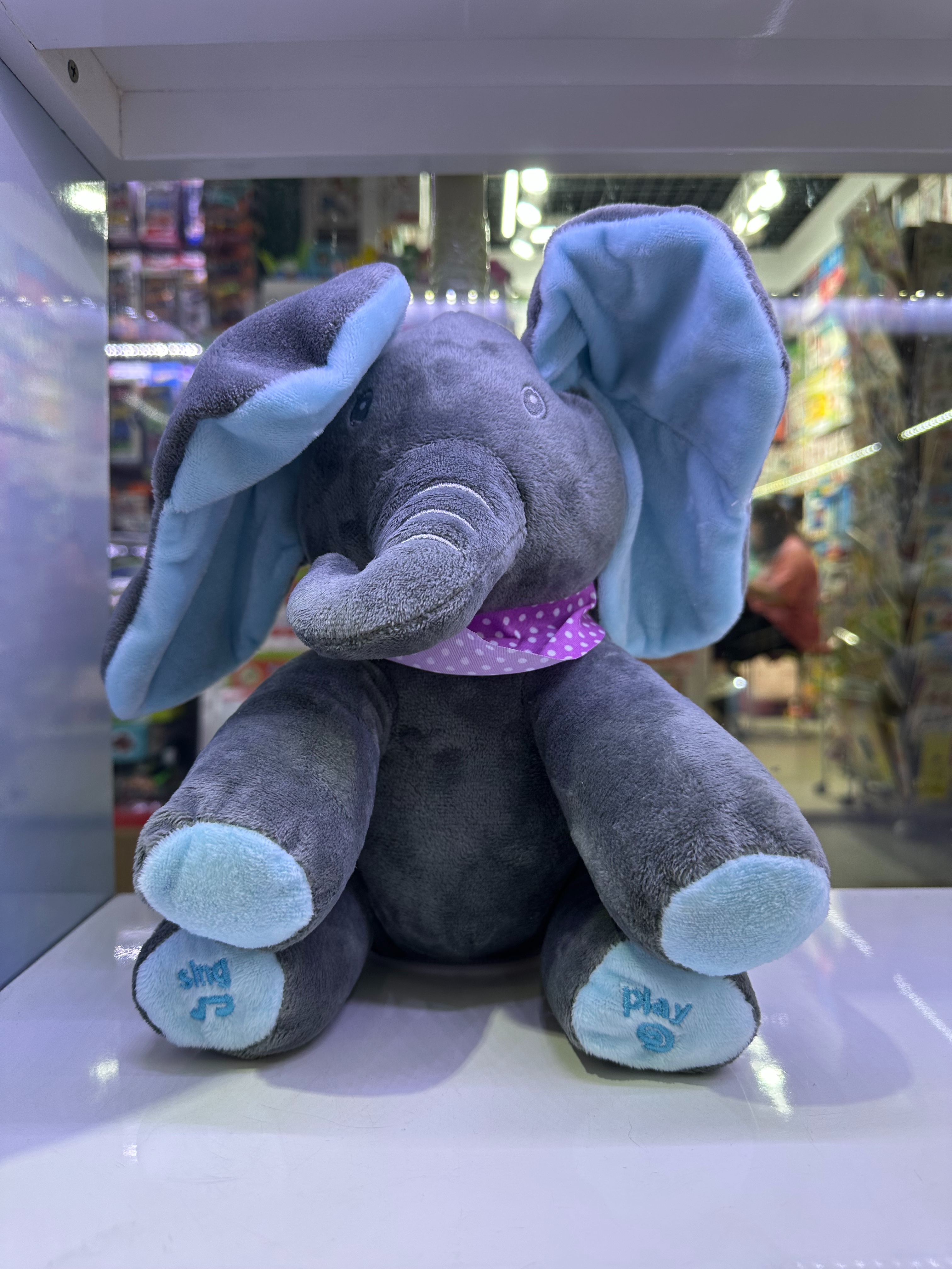 Hengxin toy hide-and-seek plush elephant doll Children's soothing toy can irritate the ears Specification image