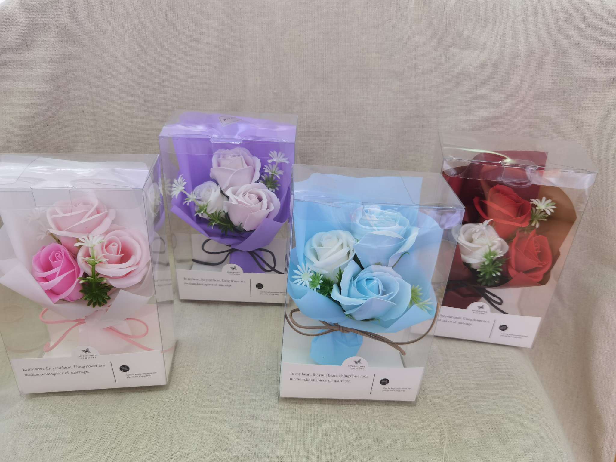 OPP香皂花节日用花香皂花礼品