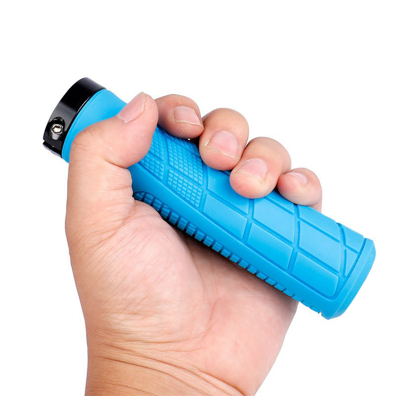 230509 single-sided locking rubber handlebar cover, bicycle handlebar cover, mountain bike handlebar cover, single-sided locking bicycle handlebar handle, cycling equipment details Picture