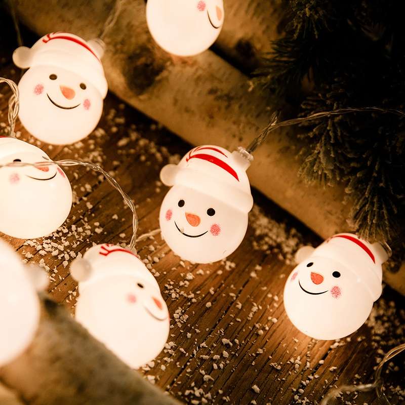 Snowman Old Man Battery box light string Application Scenario