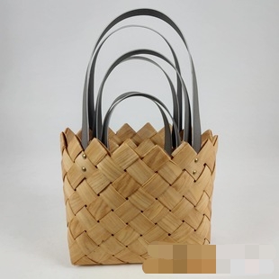 6776云昊工艺装饰木片手编编织流行包