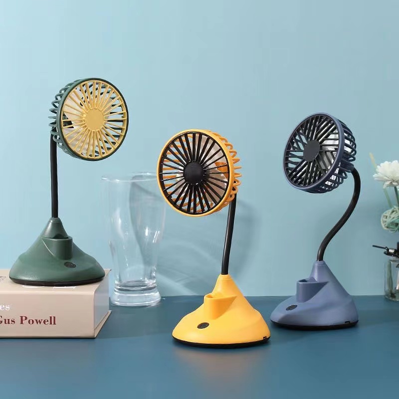 Small desktop fan, office, school, dormitory, desk, small fan, USB charging, student portable bed details Picture